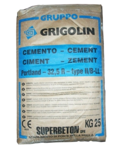 SACCO CEMENTO "32.5 R" GRIGIO 25 KG
